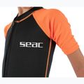 Children's swimming wetsuit SEAC Dolphin Shorty 1,5 mm black/orange 7