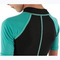 Children's swimming wetsuit SEAC Dolphin Shorty 1,5 mm black/tiffany 6