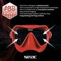 Diving mask SEAC Pura Antifog red 7