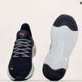PUMA Softride Premier Slip-On men's running shoes navy/platinum gray/ultra orange 17