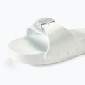 Women's Scholl Pescura Flat Aqua Eva off white slides 7