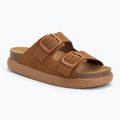 Women's Scholl Noelle Chunky Suede flip-flops cognac