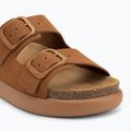 Women's Scholl Noelle Chunky Suede flip-flops cognac 7