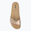 Scholl Estelle Laminated taupe women's flip-flops 5