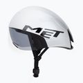 Bike helmet MET Codatronica white/silver matt glossy 3