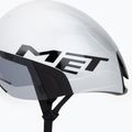 Bike helmet MET Codatronica white/silver matt glossy 7