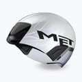 Bike helmet MET Codatronica white/silver matt glossy 2