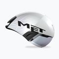 Bike helmet MET Codatronica white/silver matt glossy 3