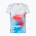 LaSportiva women's Draft blue and white running shirt Q23602000