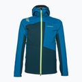 Men's La Sportiva Crizzle EVO Shell storm blue/electric blue membrane rain jacket 6