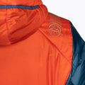 La Sportiva women's down jacket Mythic Primaloft cherry tomato/storm blue 5