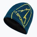 La Sportiva Circle Beanie storm blue/lime peach winter beanie