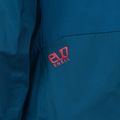 Women's La Sportiva Crizzle EVO Shell storm blue/cherry tomato membrane rain jacket 5