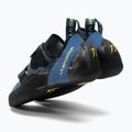 Men's La Sportiva Katana electric blue/lime punch climbing shoe 3