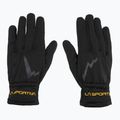 La Sportiva Stretch black/yellow trekking gloves 2
