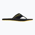 La Sportiva men's Jandal black/yellow flip flops 9