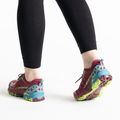 La Sportiva Bushido II women's running shoe burgundy-blue 36T502624 3