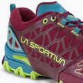 La Sportiva Bushido II women's running shoe burgundy-blue 36T502624 11
