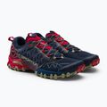 La Sportiva Bushido II GTX men's running shoe navy blue and red 46Y629317 5