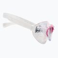 Cressi Cobra clear/clear pink swim mask DE201940 3