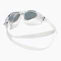 Cressi Cobra clear/clear white smoked swim mask DE201931 4