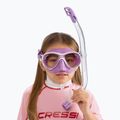 Cressi Marea children's snorkel set + top lilac 3