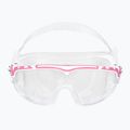 Cressi Skylight clear/white pink swim mask DE203340 2