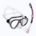 Cressi Big Eyes Evolution + Alpha Ultra Dry dive set black/pink