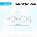 Cressi Seahorse blue/white/red children's swimming goggles 4