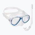 Cressi Perla Jr + Minigringo children's snorkel set clear blue DM101220