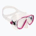 Cressi Estrella pink and clear diving mask DN340040