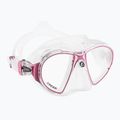 Cressi Zeus clear pink diving mask