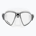 Cressi Zeus clear diving mask black 2