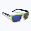 Cressi Bahia Floating black/kiwi/blue mirrored sunglasses XDB100705