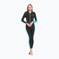 Cressi Lido Monopiece 2 mm black/aquamarine women's wetsuit 3