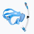 Cressi F1 diving set + Supernova Dry blue metal
