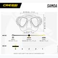 Cressi Samoa clear/aquamarine diving mask 6