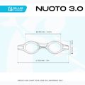 Cressi Nuoto 3.0 black/black mirrored swim goggles 4