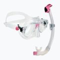Cressi Marea + Seal Dry Jr dive set clear/pink