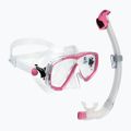 Cressi Estrella + Seal Dry clear/pink diving set