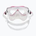 Cressi Estrella + Seal Dry clear/pink diving set 6