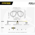 Cressi Perla diving mask black/blue 5