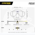 Cressi Focus diving mask black/black/silver 5