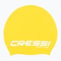 Cressi Loira Long Hair swimming cap yellow/white