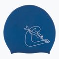 Cressi Loira Long Hair swimming cap blue/white 2
