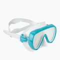 Women's diving mask Cressi Honey 420 UV white/aquamarine/blue/orange
