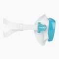 Women's diving mask Cressi Honey 420 UV white/aquamarine/blue/orange 3