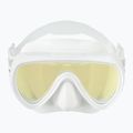 Women's diving mask Cressi Honey 420 UV white/white/yellow/blue 2