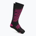 Ski socks Mico Heavy Weight Superthermo Primaloft Merino Ski nero fucsia