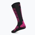 Ski socks Mico Heavy Weight Superthermo Primaloft Merino Ski nero fucsia 2